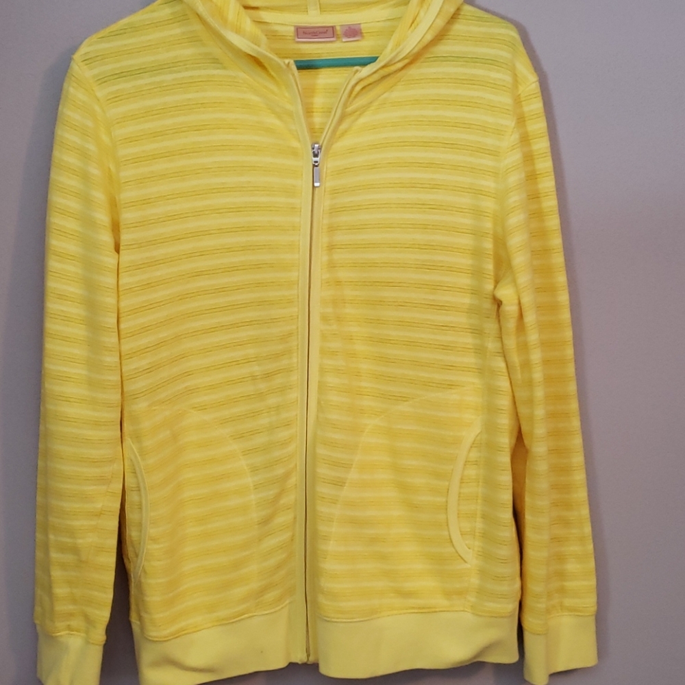 North Crest yellow hoodie, size XL